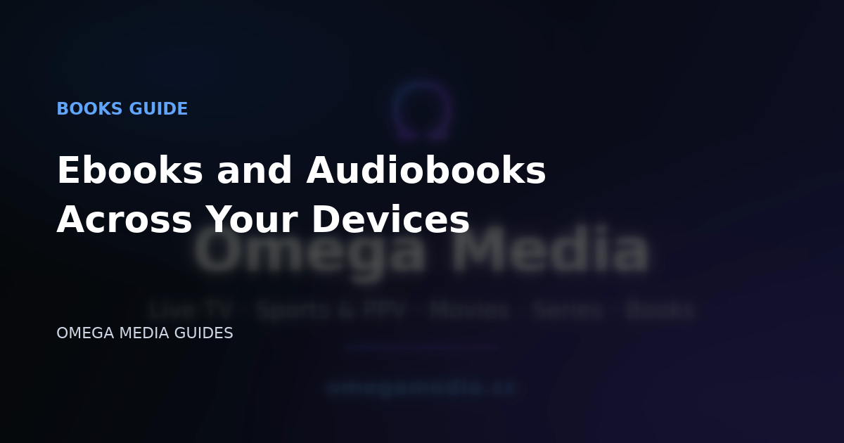Guide to reading ebooks and listening to audiobooks across supported devices